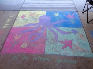 Octopus Garden Sidewalk chalk drawing